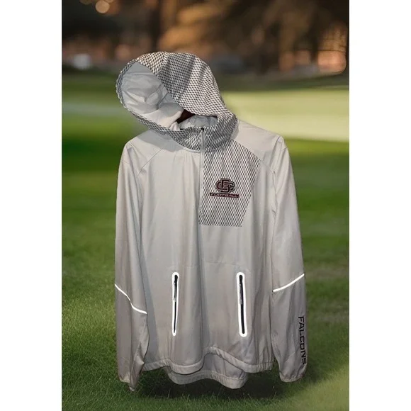 Xgrain Falcons CB Football Windbreaker‎ Men 2X Light Hooded Pullover Packable - Picture 2 of 9